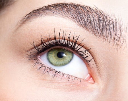 Light green eye, close-up